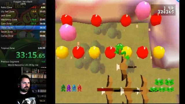 Frogger (He's Back!) - 100% Speedrun in 59:42 смотреть онлайн