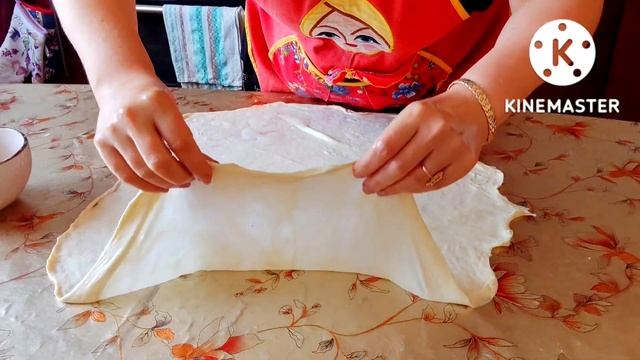 Австрийский штрудель с голубикой?/яблоком.?Вытяжное тесто Austrian Puff Pastry Strudel