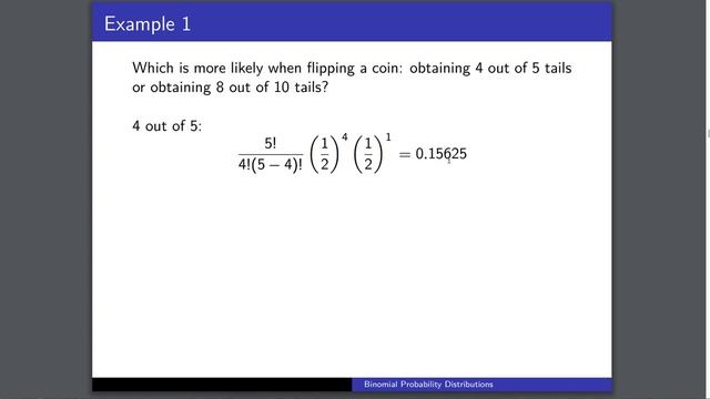Binomial Probability Distributions (part 1) смотреть онлайн
