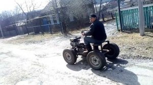 Самодельный мини трактор двигатель Лидер 6.5 л.с.