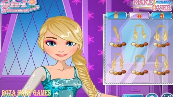 ♦ Game, Makeover Studio Elsa ♦ ▬ Эльза, студия макияжа, игра для детей