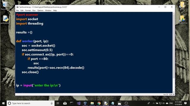 קורס פייתון - 135 - שקע (socket port scanner) смотреть онлайн