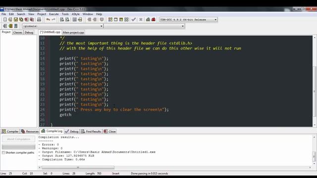 How to clear the consol screen in C language смотреть онлайн