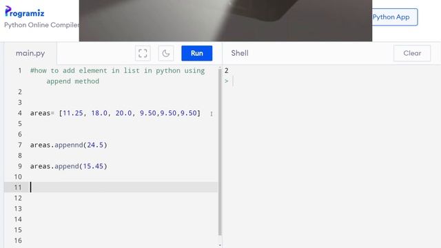 how to add element in list in python using append method смотреть онлайн