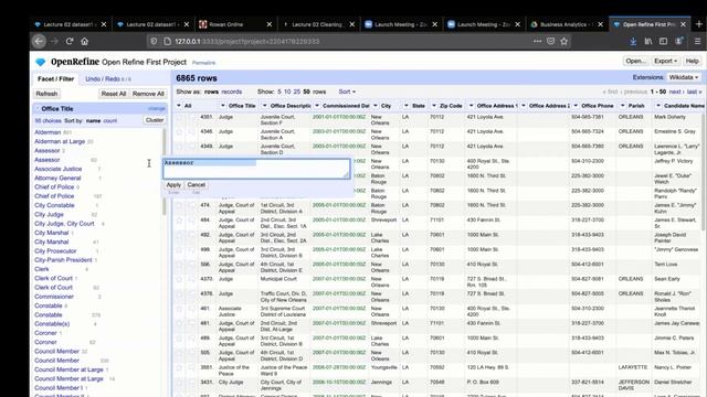 Open Refine Tutorial смотреть онлайн