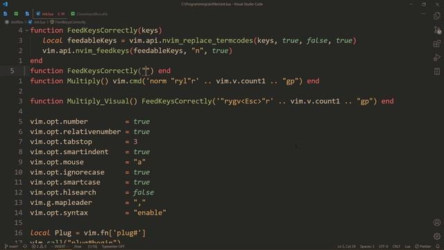 Feedkeys in lua — Neovim & VsCode смотреть онлайн