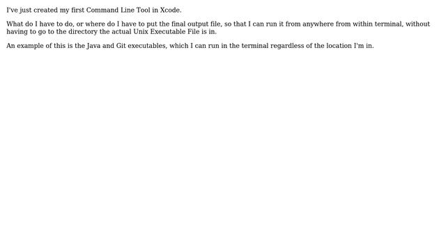 Apple: How do I get a Unix Executable File to run from anywhere, like Java or Git? смотреть онлайн