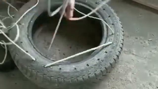 качели из покрышки в домашних условиях смотреть онлайн
