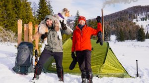 Зимний поход в горы Алтая. ЗА ФОРЕЛЬЮ на лыжах. Часть 1