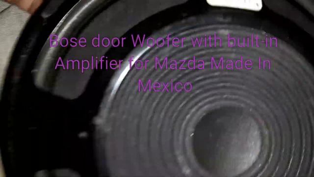 BOSE Door Invert woofer with Built-in Amplifier, sound test, Mazda Part No FE876696YA смотреть онлайн