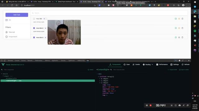 Phần 2 - Build To Do App [ VueJS] - [ v-for , v-model , :class ] смотреть онлайн