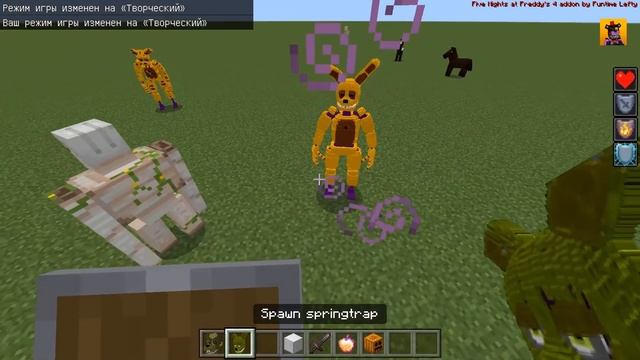 ВСЕ СПРИНГБОННИ В МАЙНКРАФТ фнаф Fnaf Minecraft смотреть онлайн
