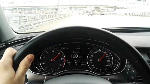 Audi A6 C7 3.0 TFSI REVO Stage 1. 0 - 242 km/h смотреть онлайн