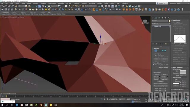 Как сделать LowPoly модель - Timelapse
