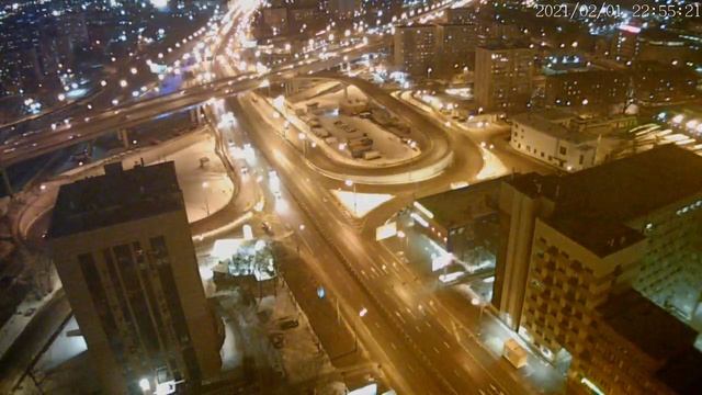 Москва - Нижегородская улица - веб камера 01.02.2021, 19:56
