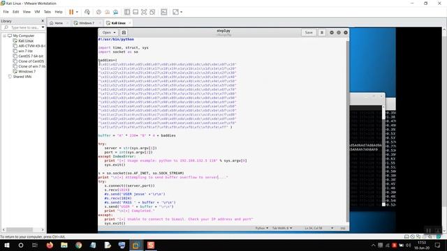 How to hack a windows PC which is running a freefloat FTP server | Freefloat buffer overflow attack смотреть онлайн