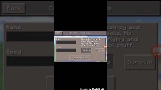 Самая первая версия Minecraft PE 0.7.0