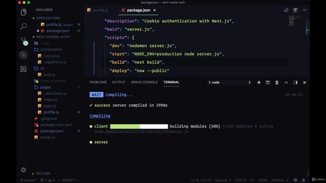 Deploying our Cookie Auth App in Next.js смотреть онлайн
