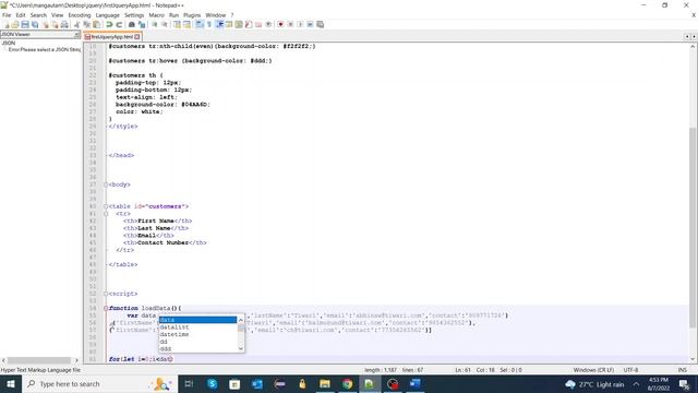 Dynamically add data in HTML table using jquery смотреть онлайн