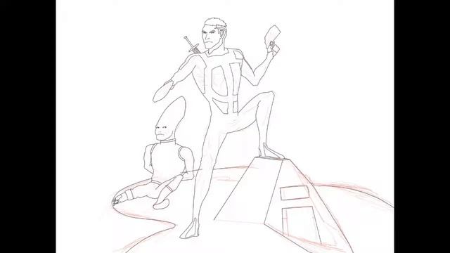 Drawing Time Lapse - Space bounty hunter смотреть онлайн