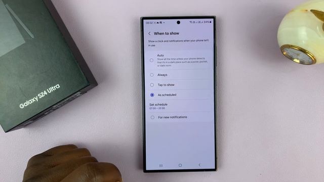 Samsung Galaxy S24 / S24+ / S24 Ultra: How To Choose When To Show Always ON Display