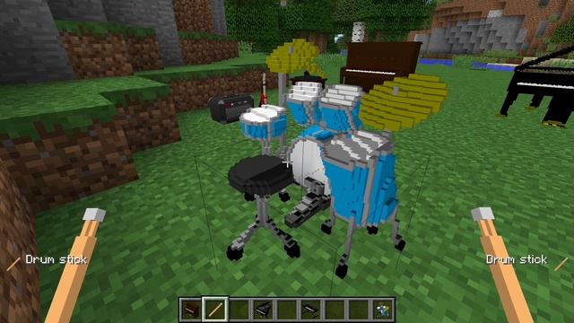 Minecraft MUSIC CRAFT MOD (Schlagzeug, Gitarre, Klavier) [Deutsch] смотреть онлайн