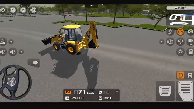 JCB 3DX Backhoe Loader With Passenger Mod Bus Simulator Indonesia Android Gameplay смотреть онлайн