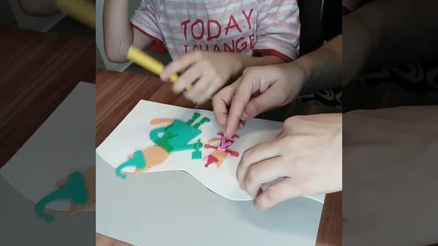 Всех с новым годом!!!! ???Делали подарок бабушке, картину с картины. смотреть онлайн