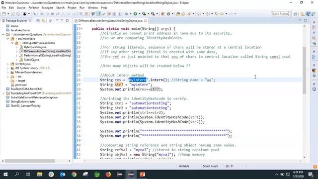 String Literal vs String Object | Important Java Question смотреть онлайн