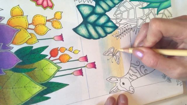 Tutorial 4 - Johanna Basford Magical Jungle - Ocean Background