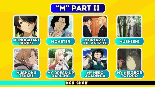 Save One Anime for each LETTER 🔥🔍 Anime Quiz