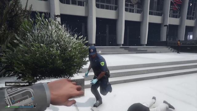 GTA V paramedics dont want a snowball fight смотреть онлайн