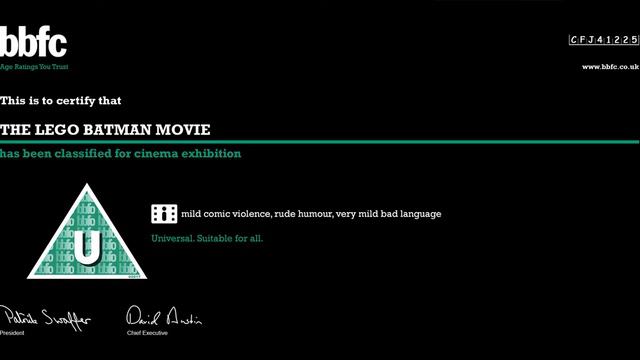 The Lego Batman Movie - BBFC Black Card смотреть онлайн
