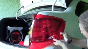 Гранта спорт оклейка задних фонарей