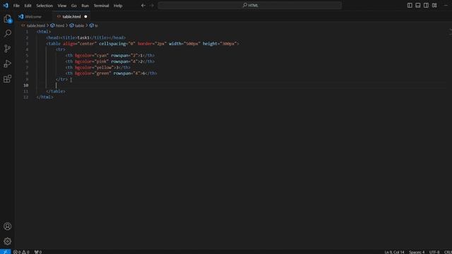 TASK 1: TABLE USING ROESPAN AND COLSPAN | CODE SLEEP REPEAT смотреть онлайн