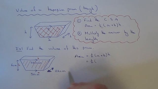 How To Work Out The Volume Of A Water Trough (Trapezium Prism) смотреть онлайн