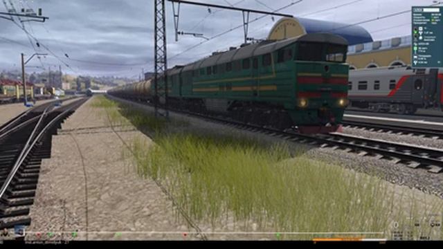 Trainz19  Поломал 2ВЛ10 СМЕТ с грузовым 5367т. 1440p