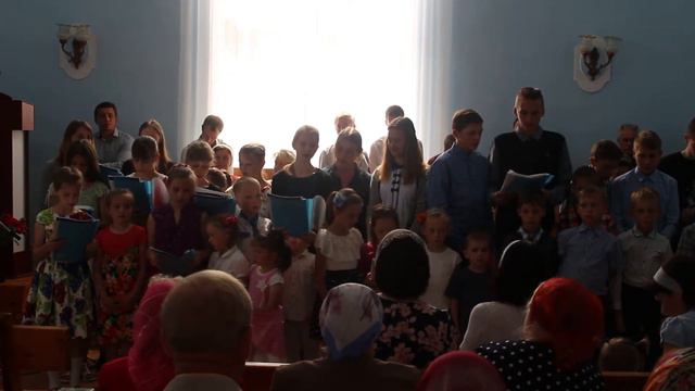 Боже, слово в сердце своем храня - пение детей и молодежи в собрании Церкви "Милосердие" смотреть онлайн