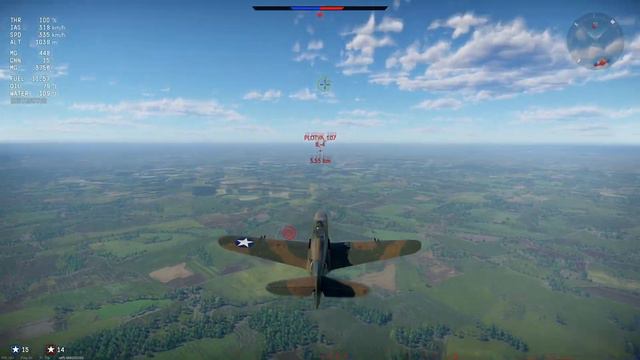 MASSIVE FIREPOWER! P-400 - USA - War Thunder! смотреть онлайн