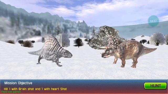 Dino Hunter - Wild Jurassic Hunting Expedition Android Gameplay смотреть онлайн