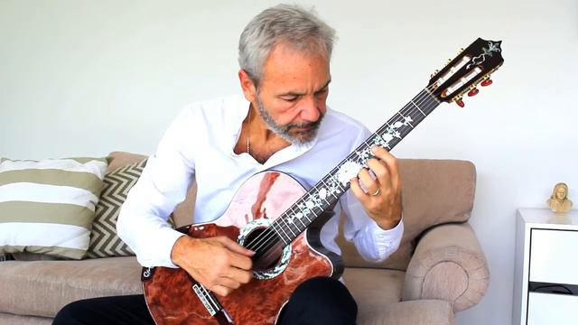 Custom Bellucci Guitars, Indonesian Rosewood B&S, Redwood Burl Top смотреть онлайн