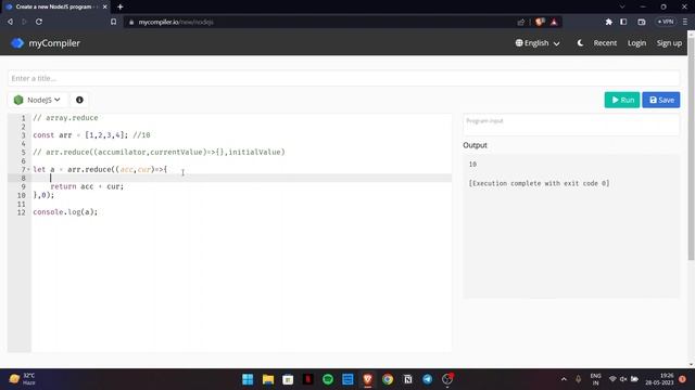 Reduce method in JavaScript || JavaScript tutorial in Hindi || #javascript #reduce #coding смотреть онлайн