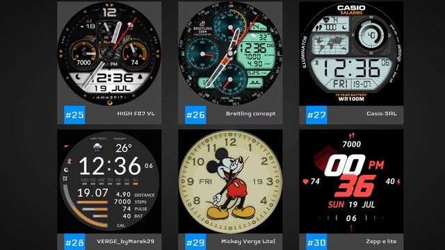 Top 50 English Watch Faces For the Amazfit Verge Lite смотреть онлайн