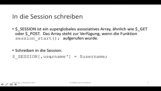 Modul 151, Woche 06, Sessions смотреть онлайн