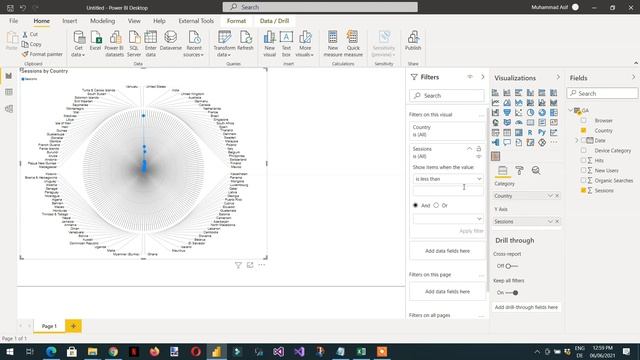 Power bi with google analytics to create Spider chart / Radar chart - 01 смотреть онлайн