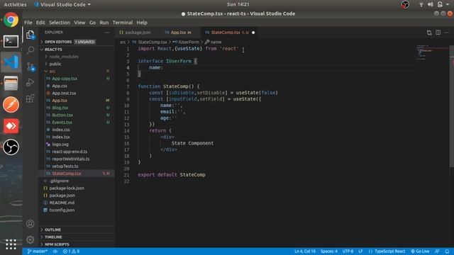 Functional Component | useState | #7 | React Tutorial with TypeScript in Hindi смотреть онлайн