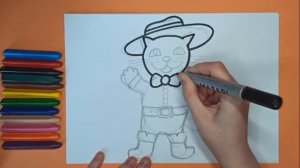 Рисуем Кота в сапогах ?