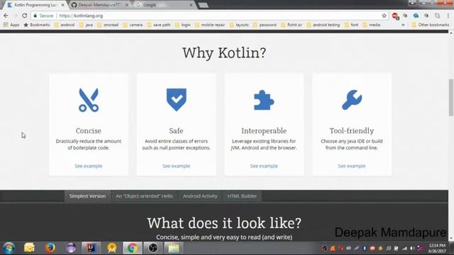 #Kotlin-01 | Kotlin Introduction 2017 смотреть онлайн