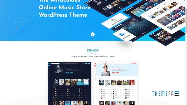 Miraculous - Online Music Store WordPress Theme смотреть онлайн