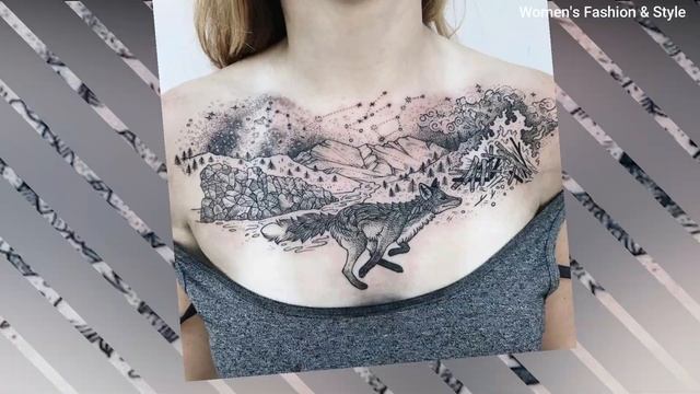 CUTE Chest Tattoo Design Ideas For Girls 2021 | BEST Chest Tattoos For Ladies | Part 2 смотреть онлайн